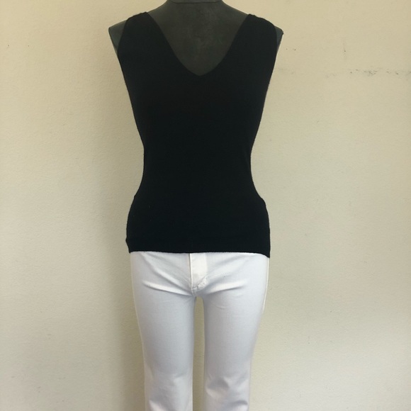 Prada Cashmere V-Neck Sleeveless Top - Picture 2 of 8